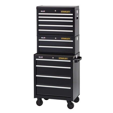 Stanley 300 Series 26 in. W 2-Drawer Middle Tool Chest STST22623BK